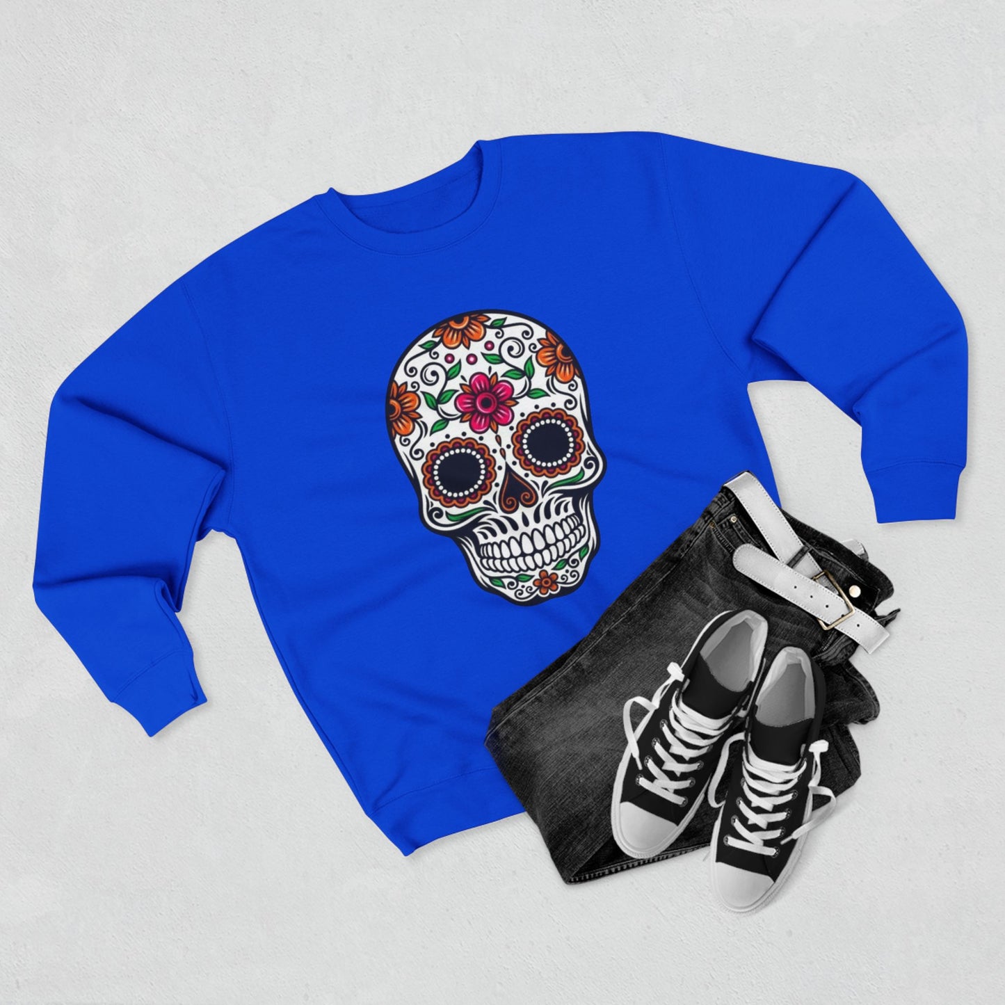 Sudadera colorida de calavera del Día de los Muertos