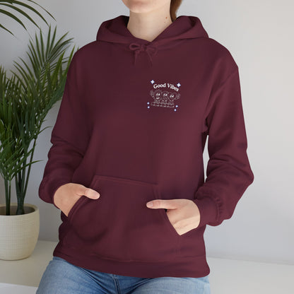 Sudadera oscura con capucha unisex