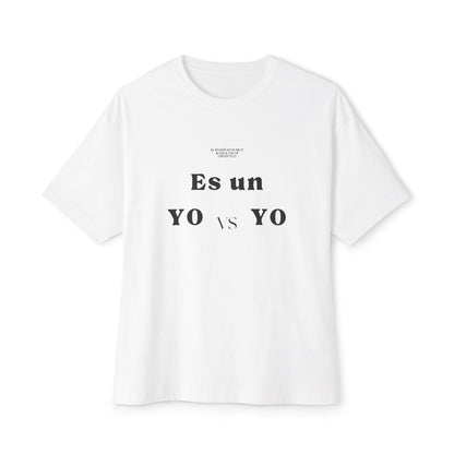 Camiseta "YO vs YO" UNISEX Con estampado RUDO en Espalda