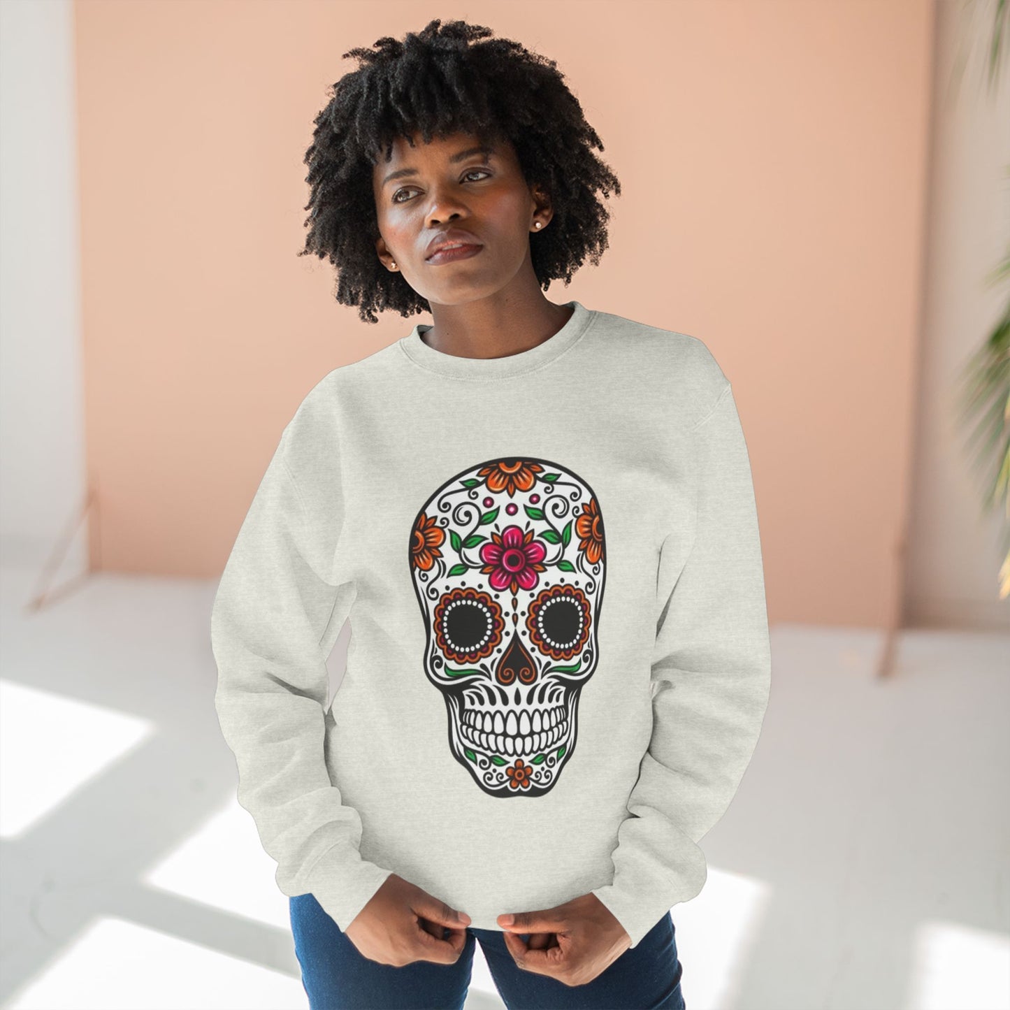 Sudadera colorida de calavera del Día de los Muertos