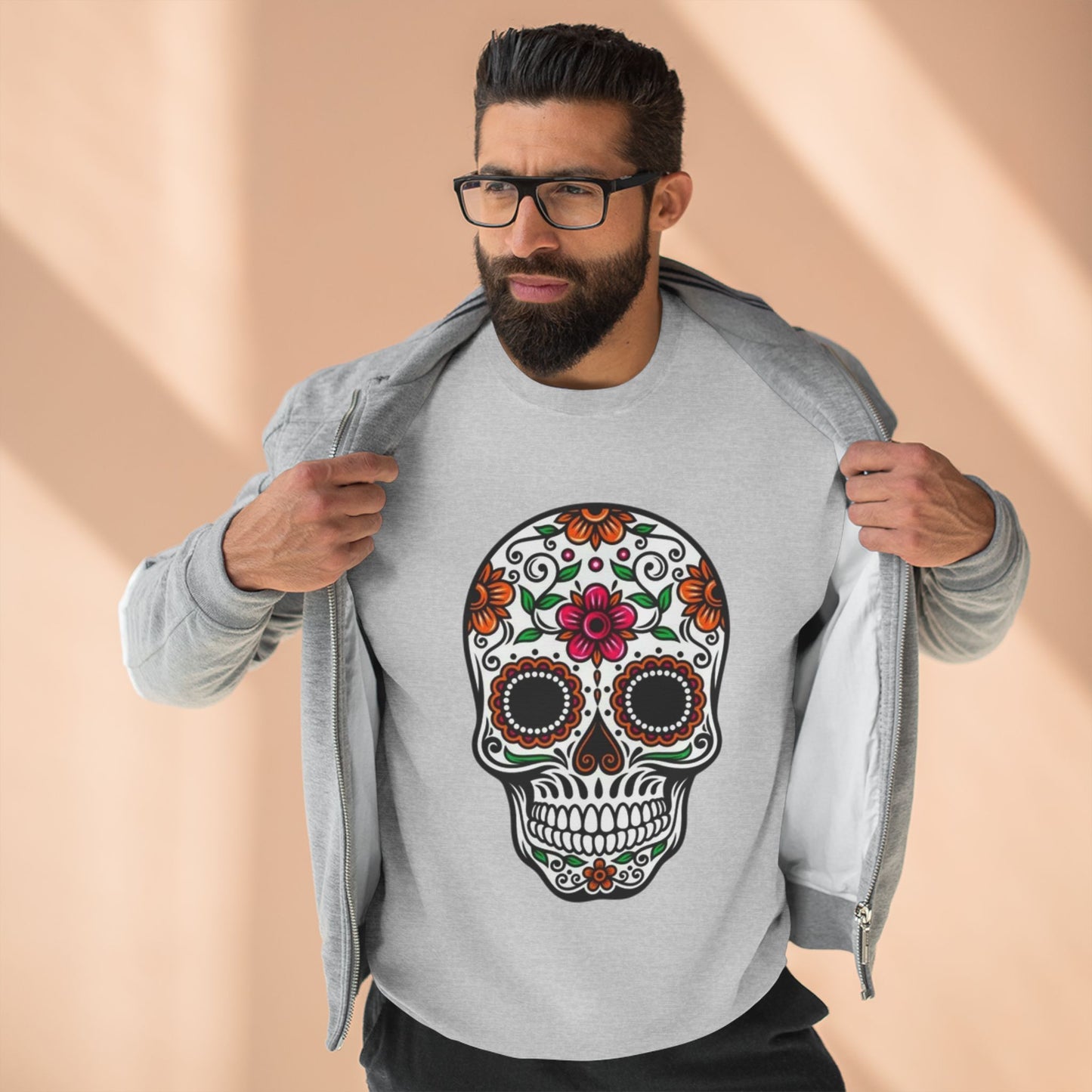 Sudadera colorida de calavera del Día de los Muertos