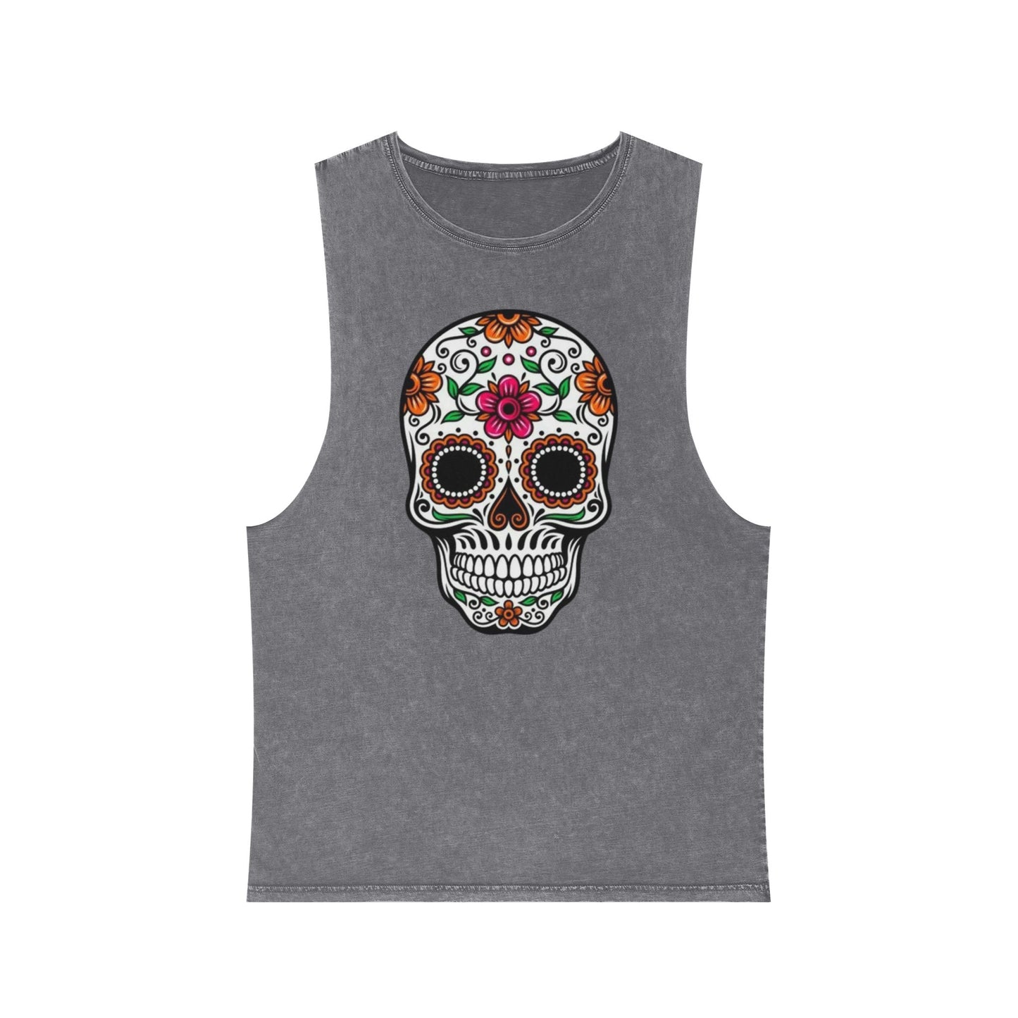 Camiseta sin mangas Calavera floral del Día de los Muertos