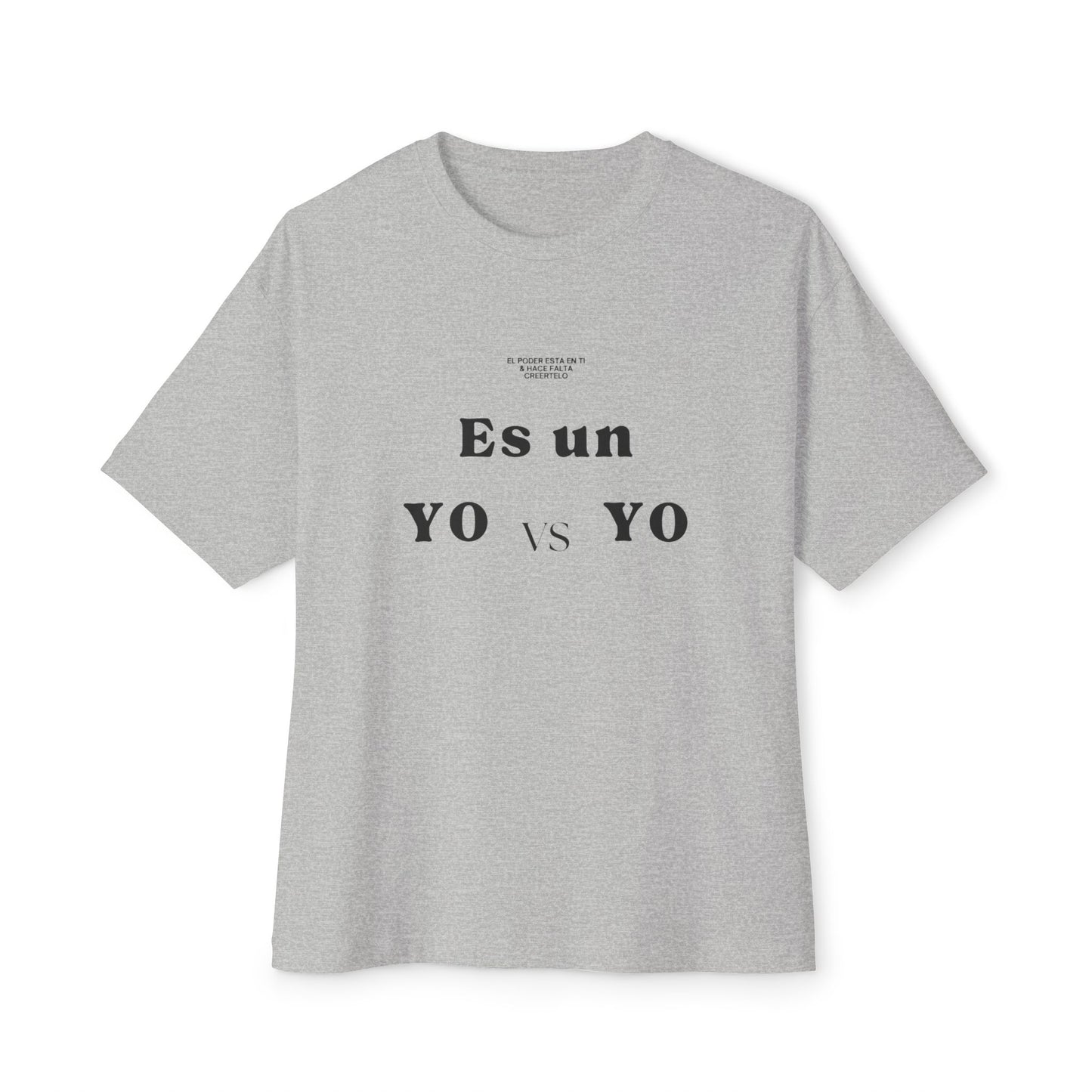 Camiseta "YO vs YO" UNISEX Con estampado RUDO en Espalda