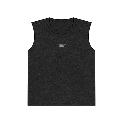 Camiseta Oscura sin mangas unisex de punto