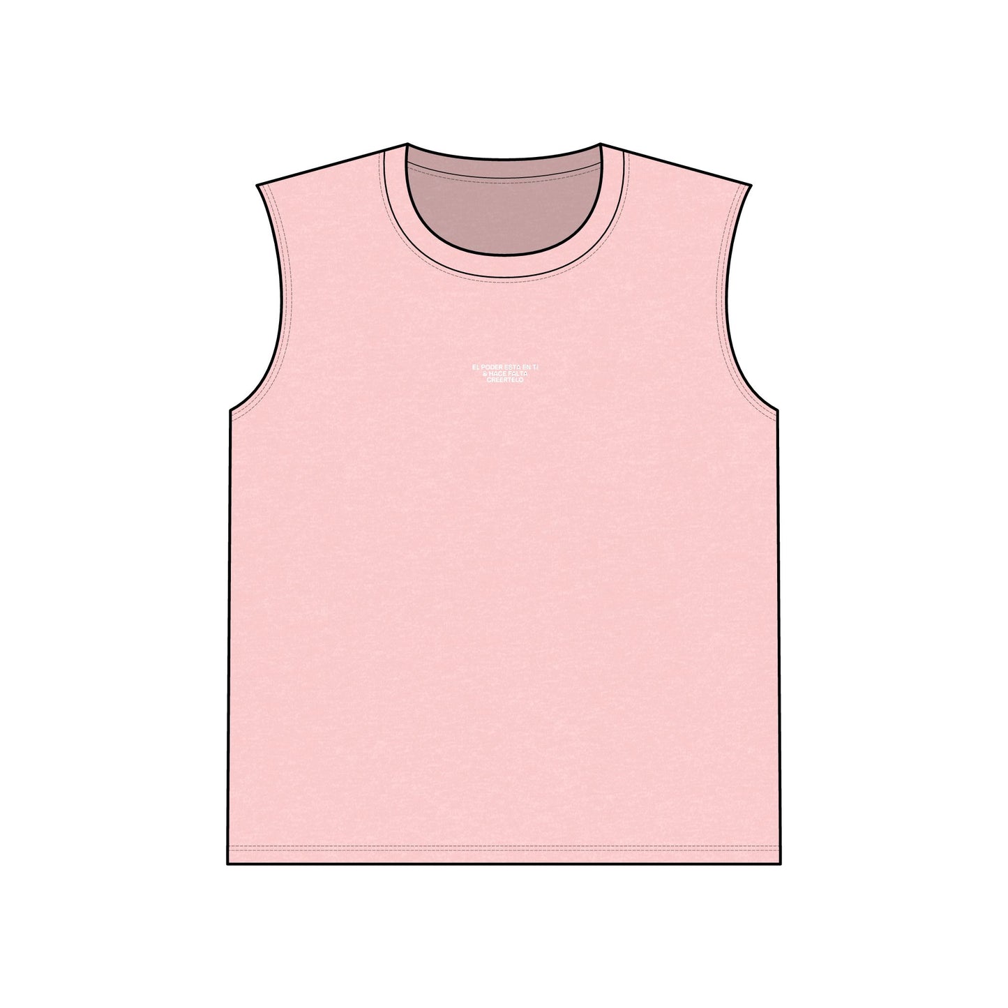 Camiseta Oscura sin mangas unisex de punto