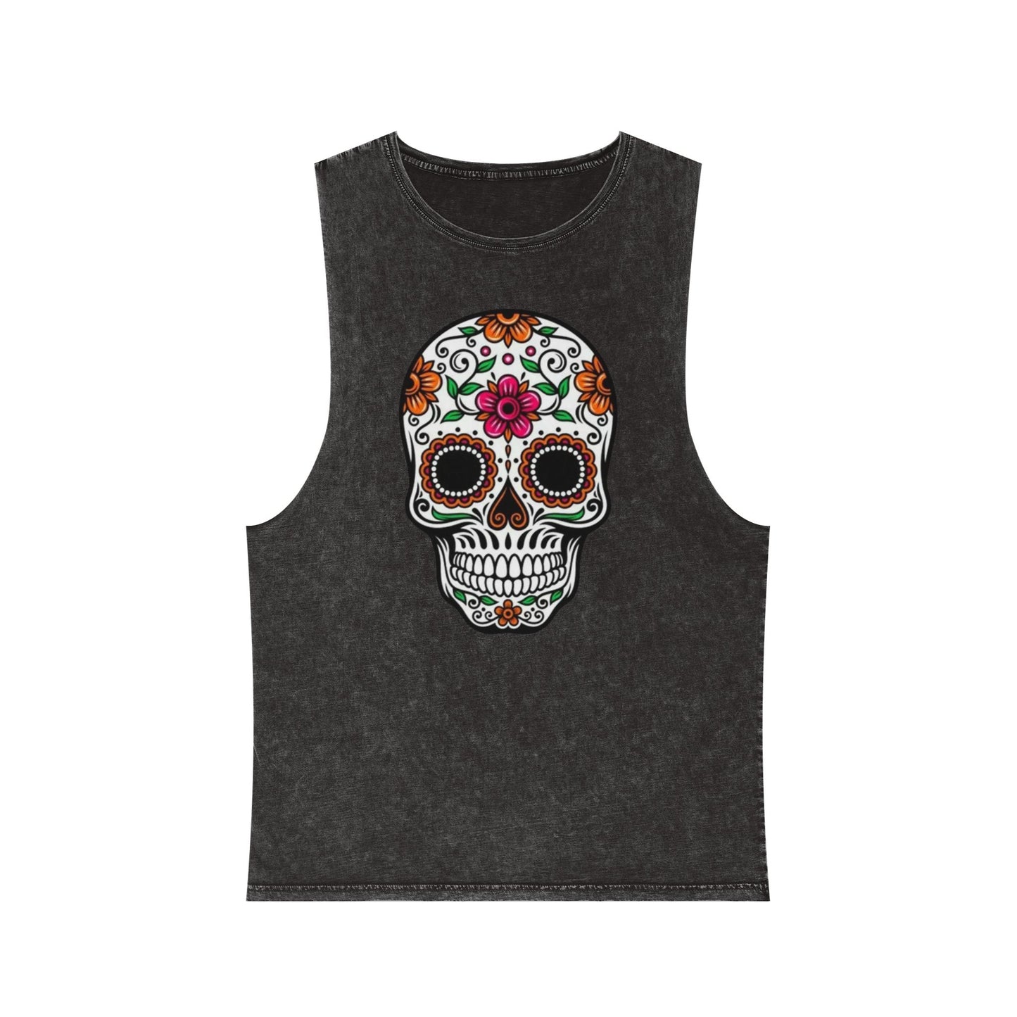 Camiseta sin mangas Calavera floral del Día de los Muertos