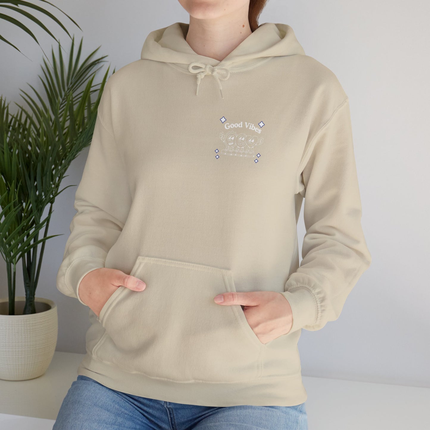 Sudadera oscura con capucha unisex