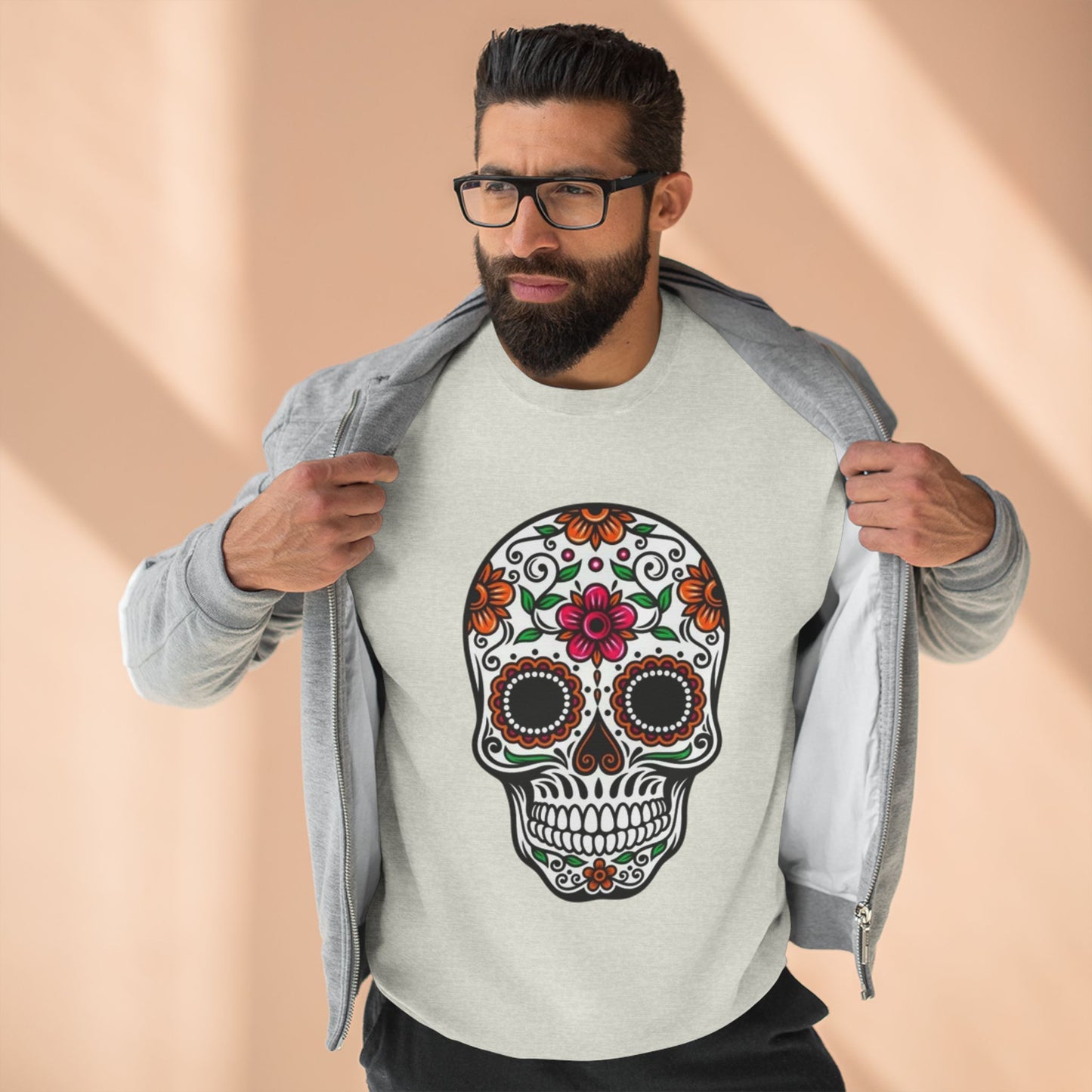Sudadera colorida de calavera del Día de los Muertos