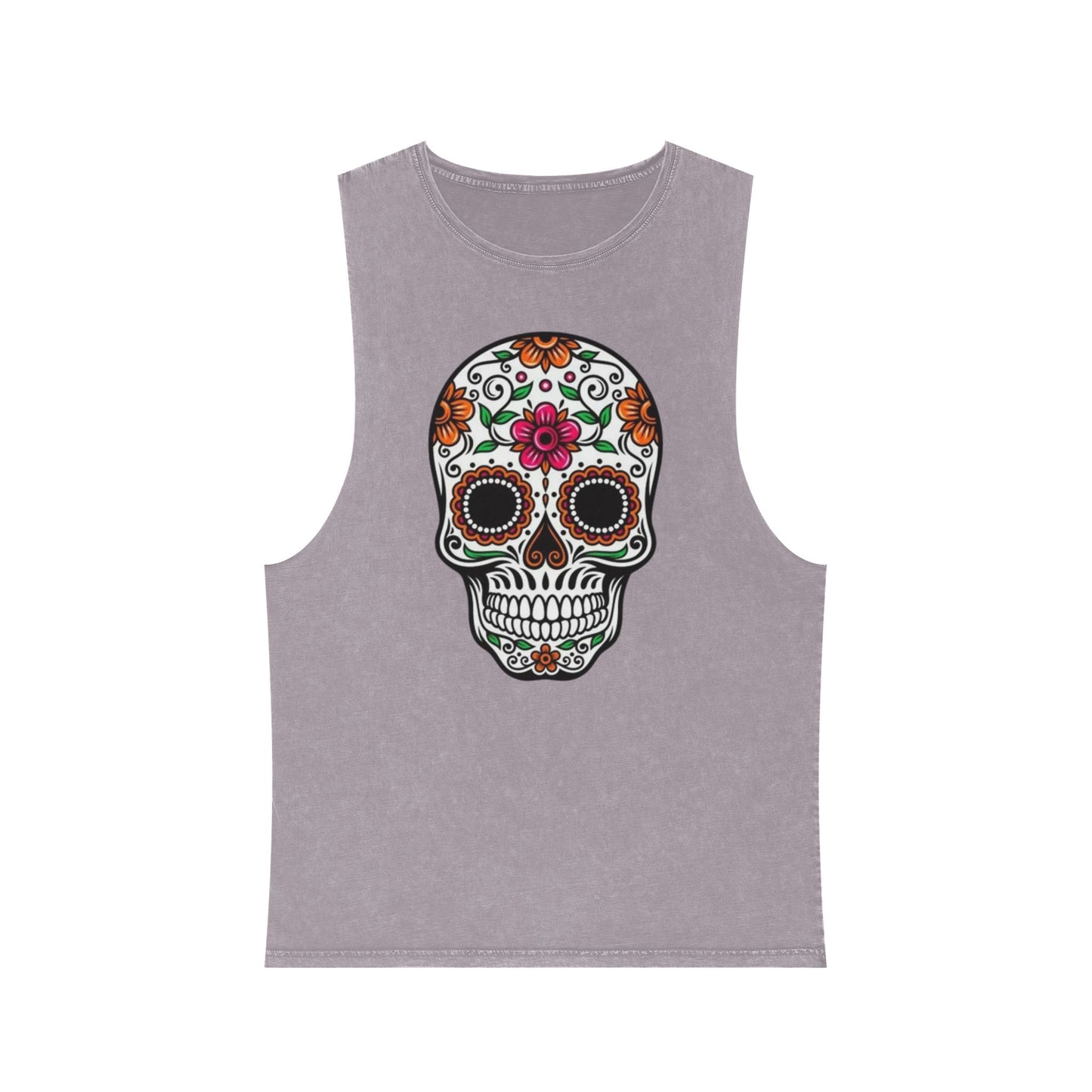 Camiseta sin mangas Calavera floral del Día de los Muertos