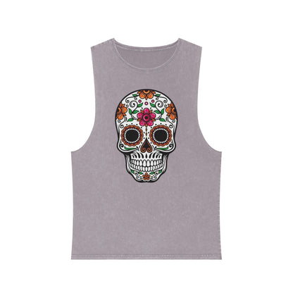 Camiseta sin mangas Calavera floral del Día de los Muertos