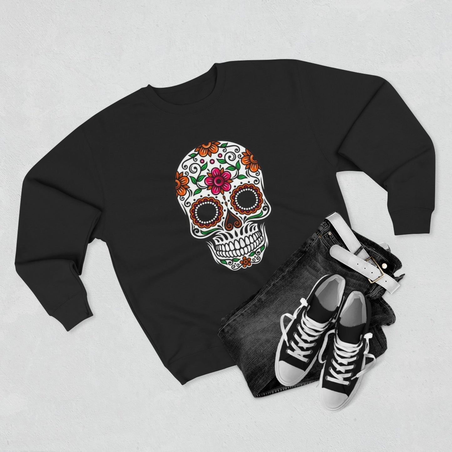 Sudadera colorida de calavera del Día de los Muertos