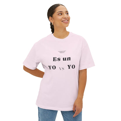 Camiseta "YO vs YO" UNISEX Con estampado RUDO en Espalda