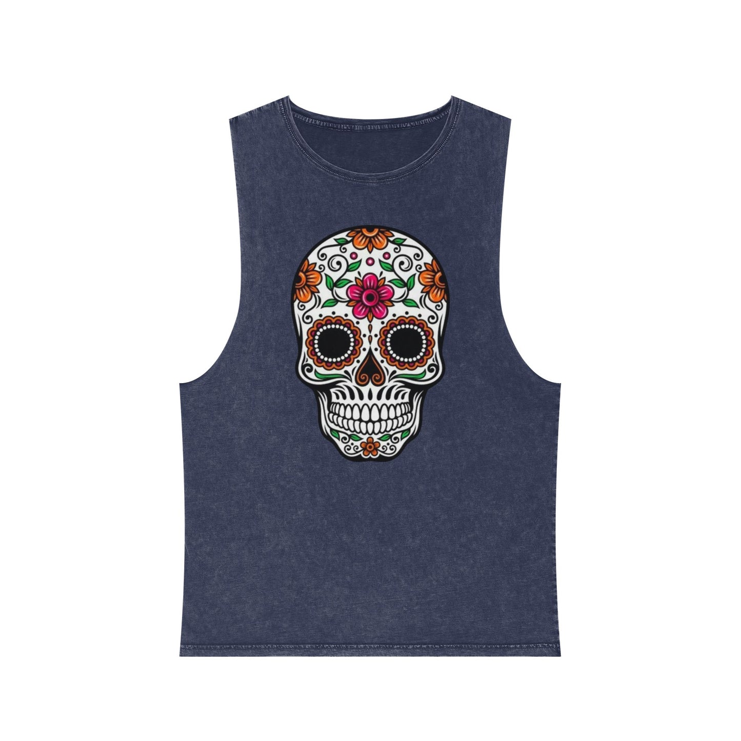 Camiseta sin mangas Calavera floral del Día de los Muertos