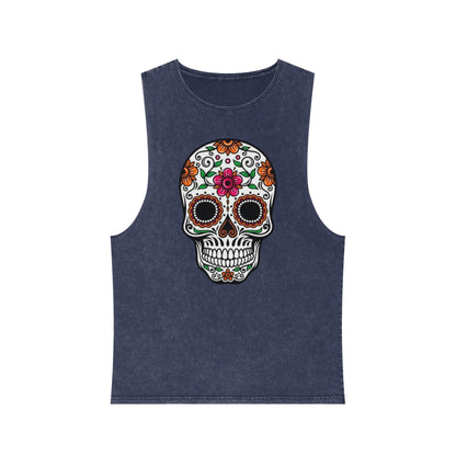 Camiseta sin mangas Calavera floral del Día de los Muertos
