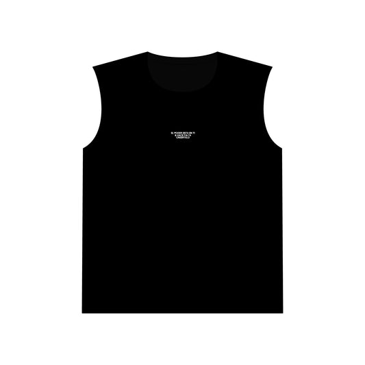 Camiseta Oscura sin mangas unisex de punto